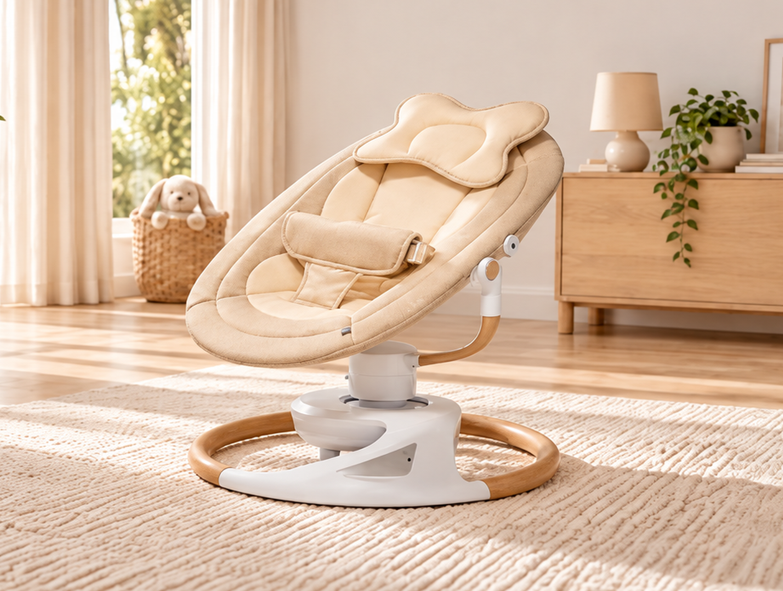 Bagi Dreamer Otomatik Sallanır Elektrikli Ana Kucağı Light Beige 4350 TL 