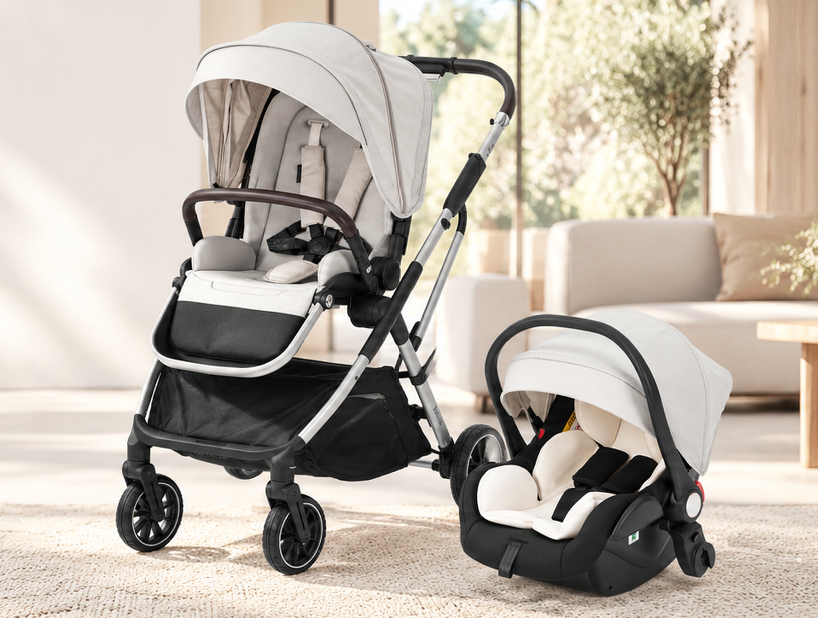 Kanz N-Go Çift Yönlü Tek Elle Katlanabilen Travel Sistem Bebek Arabası 15.999 TL 