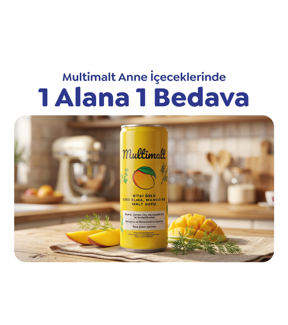 MULTİMALT BİTKİ ÖZLÜ MALT SUYU 250 ML 1 ALANA 1 BEDAVA